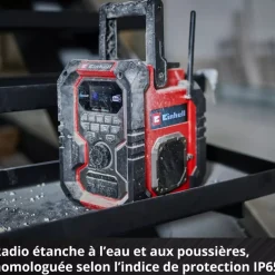 Radio de chantier TE-CR 18 Li DAB+/FM/BT - Solo - Power X-Change EINHELL