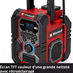Radio de chantier TE-CR 18 Li DAB+/FM/BT - Solo - Power X-Change EINHELL