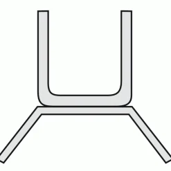 Rail bas de guidage pour porte de garage coulissante - série 140000 ROB