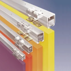 Rail de guidage bas pour porte coulissante - Junior 40, 80,120/A HAWA