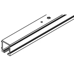 Rail porte coulissante - fixation plafond + bandeau - Junior 80/100 HAWA