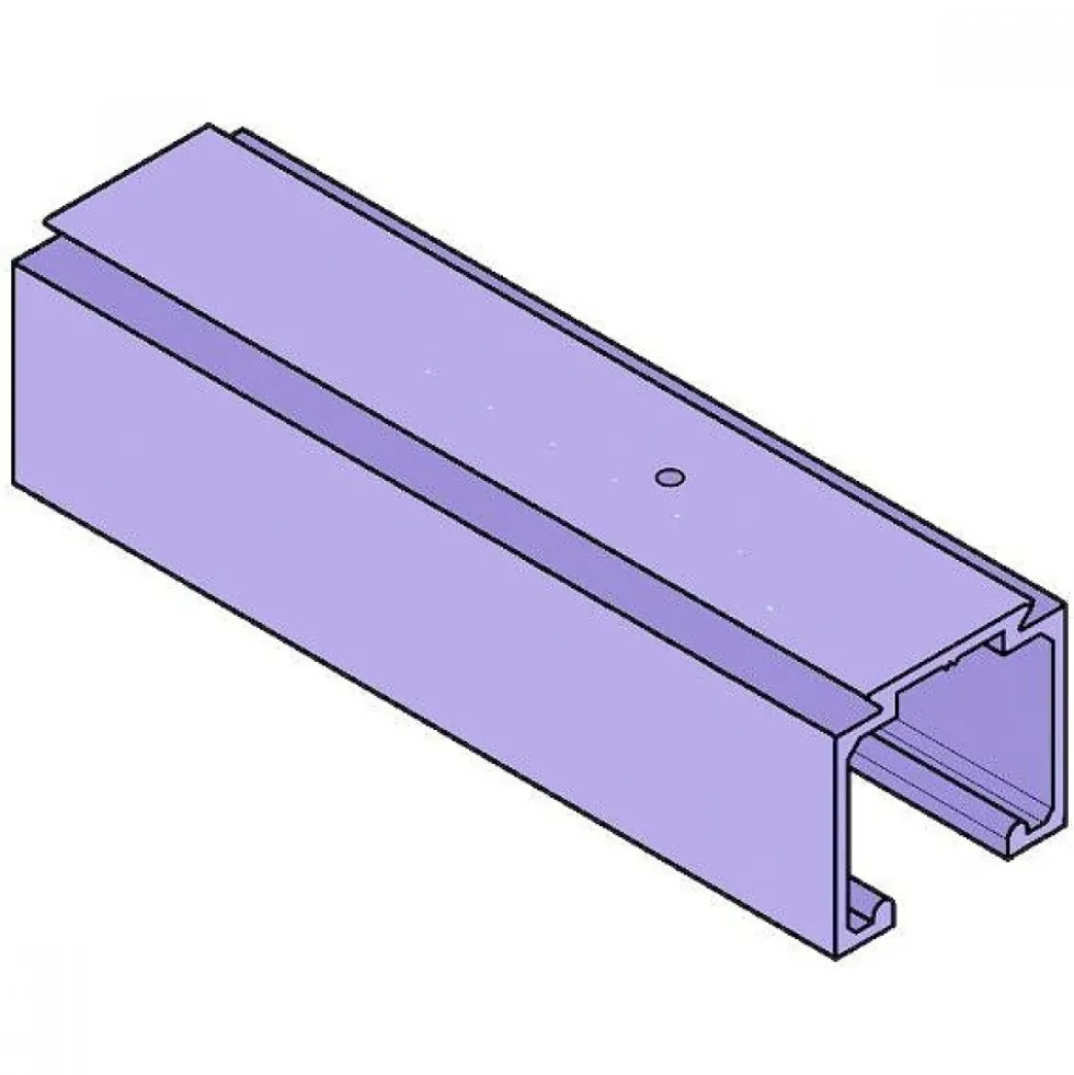 Rail pour ferrures coulissantes 0500 - en aluminium anodisé KRONA KOBLENZ