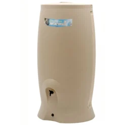 Récupérateur d'eau beige + kit collecteur - 500 litres - Recup'O EDA PLASTIQUES