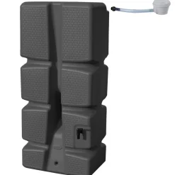 Récupérateur d'eau gris + kit collecteur - 310 litres - Recup'ECO EDA PLASTIQUES