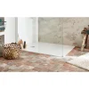 Receveur de douche extraplat antidérapant 100x80cm - texturé pierre blanc mat - Ipso JACOB DELAFON