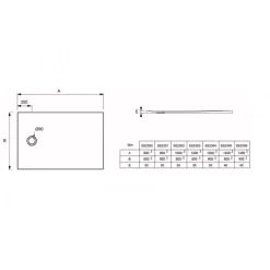 Receveur de douche extraplat antidérapant 100x80cm - texturé pierre blanc mat - Ipso JACOB DELAFON