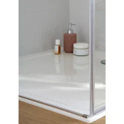 Receveur de douche extra-plat 90x90cm en céramique - blanc - Camille JACOB DELAFON