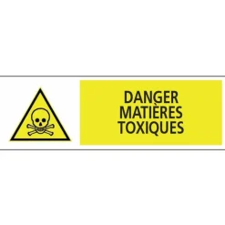 Rectangle d'avertissement - 450 x 150 mm NOVAP