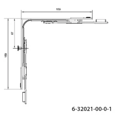 Renvoi d'angle - pour oscillo-battant bois et PVC - 6-32021-00 FERCO