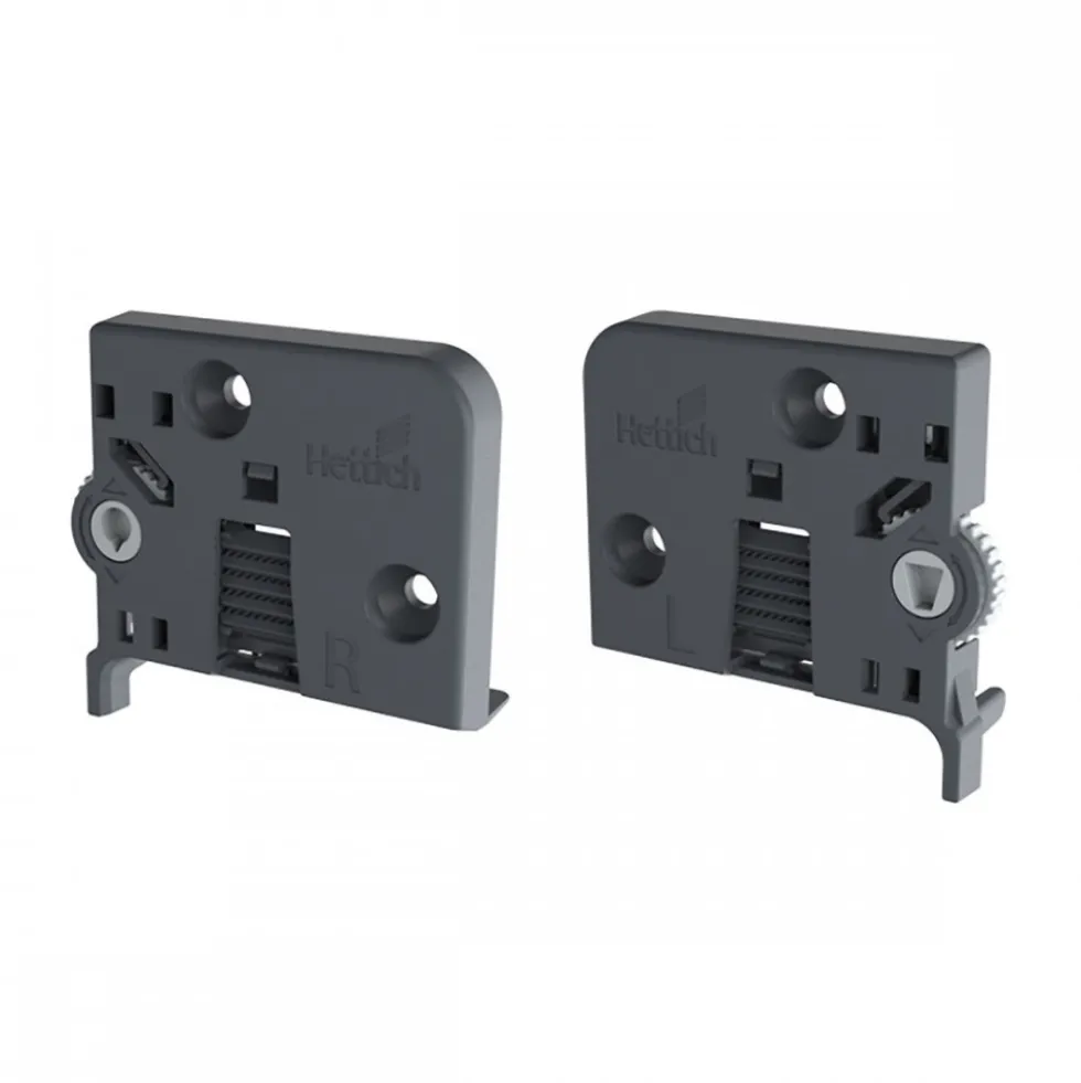 Régulateur d'inclinaison pour Quadro 4D V6 pour tiroir bois - x100 HETTICH