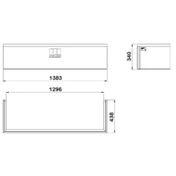 Réhausse réglable pour cours anglaise de dimensions 125x40 cm ACO