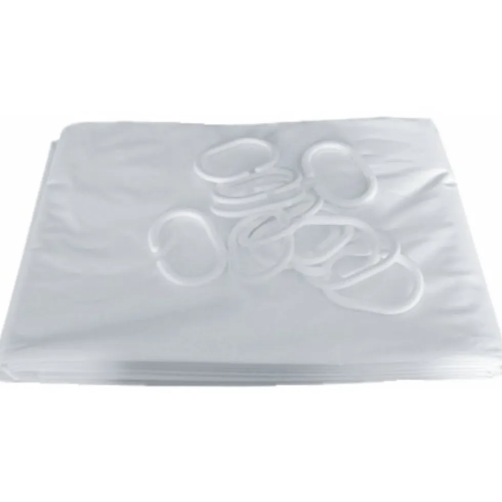 Rideau de douche plastique blanc PELLET ASC