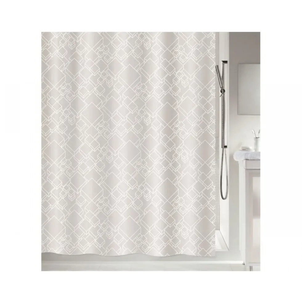 Rideau de douche - Polyester - 180 X 200cm - Peer White SPIRELLA