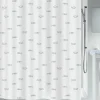Rideau de douche - 240 x 180 cm - Argent - Polyester - Kos SPIRELLA