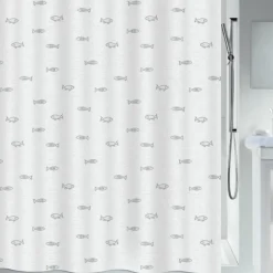 Rideau de douche - 240 x 180 cm - Argent - Polyester - Kos SPIRELLA