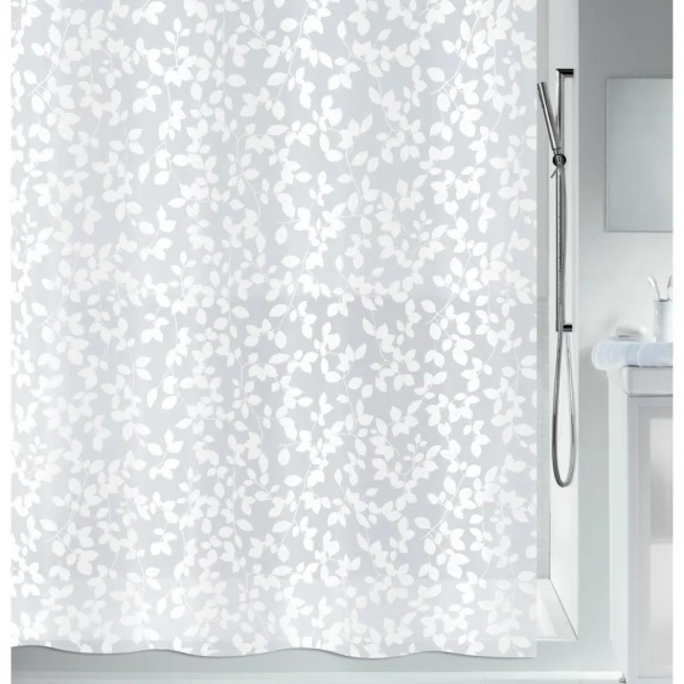 Rideau de douche - 180 x 200 cm - Blanc - Polyester - Blatt SPIRELLA