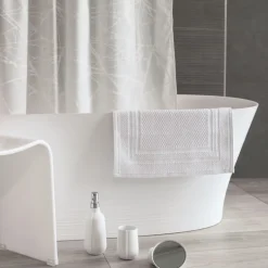 Rideau de douche - 120 x 200 cm - Blanc - Polyester - Fores SPIRELLA