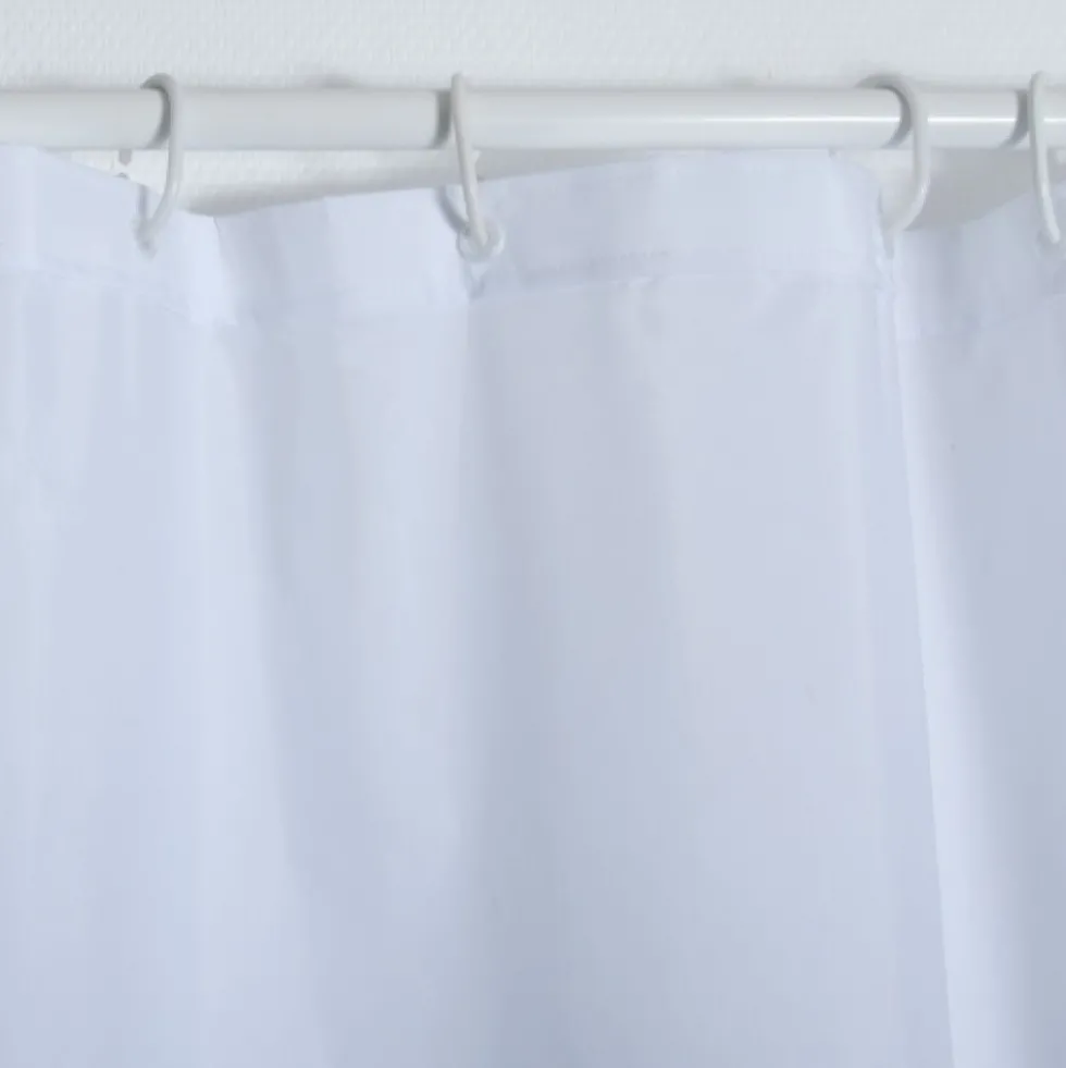 Rideau de douche - 240 x 200 cm - Blanc - Polyester - Pure SPIRELLA