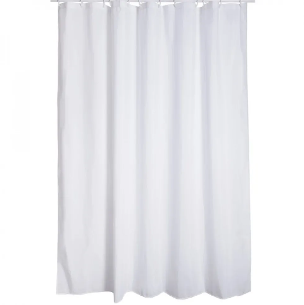 Rideau de douche - 240 x 200 cm - Blanc - Polyester - Pure SPIRELLA