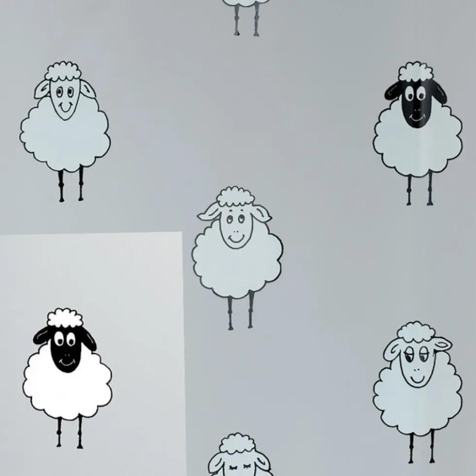 Rideau de douche - 180 x 200 cm - Motif Moutons - Peva - Lena SPIRELLA