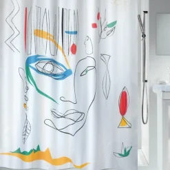 Rideau de douche -180 x 200 cm - Multicolor - Polyester - FACES SPIRELLA