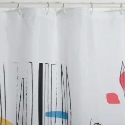 Rideau de douche -180 x 200 cm - Multicolor - Polyester - FACES SPIRELLA