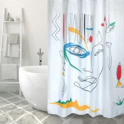 Rideau de douche -180 x 200 cm - Multicolor - Polyester - FACES SPIRELLA