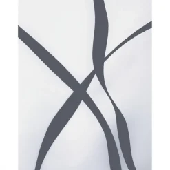 Rideau de douche - 180 x 200 cm - Noir et Blanc - Polyester - Ribbon SPIRELLA