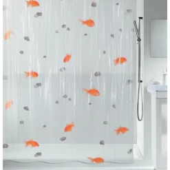 Rideau de douche - 180 x 200 cm - Peva - Motifs Poissons SPIRELLA