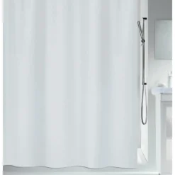 Rideau de douche - 180 x 200 cm - Polyester - Blanc - Maya SPIRELLA