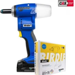 Riveteuse sur batterie Birdie® CAS 18V/2Ah - pose rivets jusqu'à 5mm - 1 chargeur + 1 batterie GESIPA