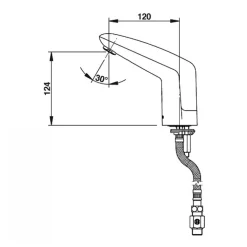 Robinet de lavabo électronique sans contact - sur pile - Volta PRESTO