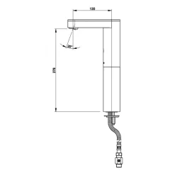 Robinet de lavabo électronique réhaussé sans contact - SO'O PRESTO
