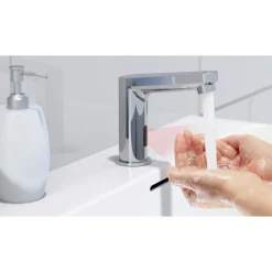 Robinet de lavabo sans contact - eau froide - chromé - Vital SCHÜTTE