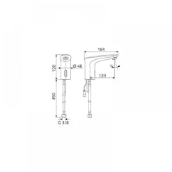 Robinet de lavabo sans contact - sur plage - MODUS E HD-K SCHELL