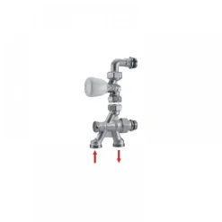 Robinet droit thermostatisable monotube à 4 voies R436/1TG GIACOMINI