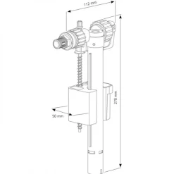 Robinet flotteur Compact 95L - Encombrement réduit SIAMP