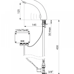 Robinet électronique Tempomatic 2 DELABIE