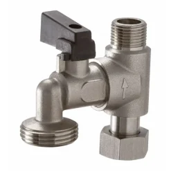 Robinet pour machine à laver - monobloc avec piquage - RIQUIER