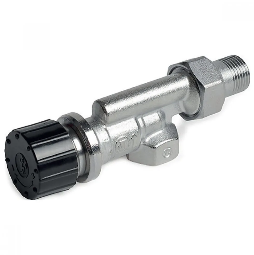 Robinet équerre inversé thermostatisable avec équilibrage dynamique du débit GIACOMINI