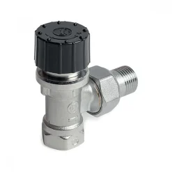 Robinet équerre thermostatisable avec équilibrage dynamique du débit GIACOMINI