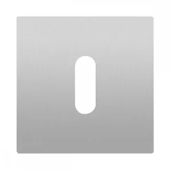 Rosace carrée à clipser en inox satiné Slim Style EZ170Q 54x54 mm KARCHER DESIGN