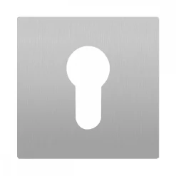 Rosace carrée à clipser en inox satiné Slim Style EZ170Q 54x54 mm KARCHER DESIGN