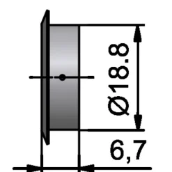 Rosace de cylindre à palastre 391 pour cylindre Z23A LEHMANN