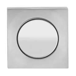 Rosace 3 pièces carrée en inox poli et satiné - série EZ1340 KARCHER DESIGN