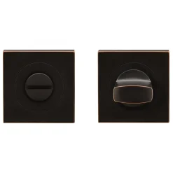 Rosace 3 pièces carrée en optique bronze antique - série EZ1340 KARCHER DESIGN