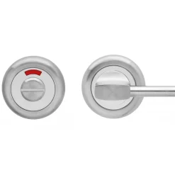 Rosace 3 pièces ronde à condamnation rouge/blanc pour PMR bord arrondi KARCHER DESIGN