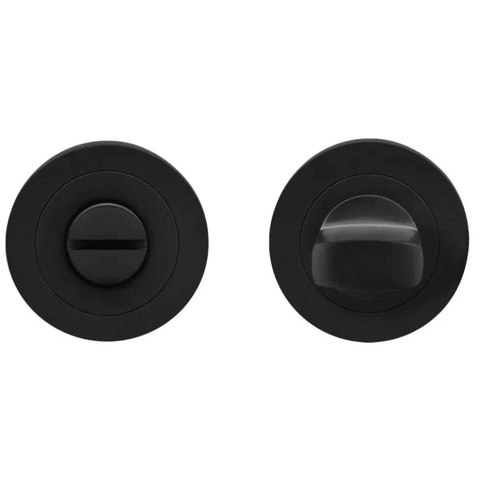 Rosace 3 pièces ronde en inox cosmos noir série EZ1332 bord droit KARCHER DESIGN