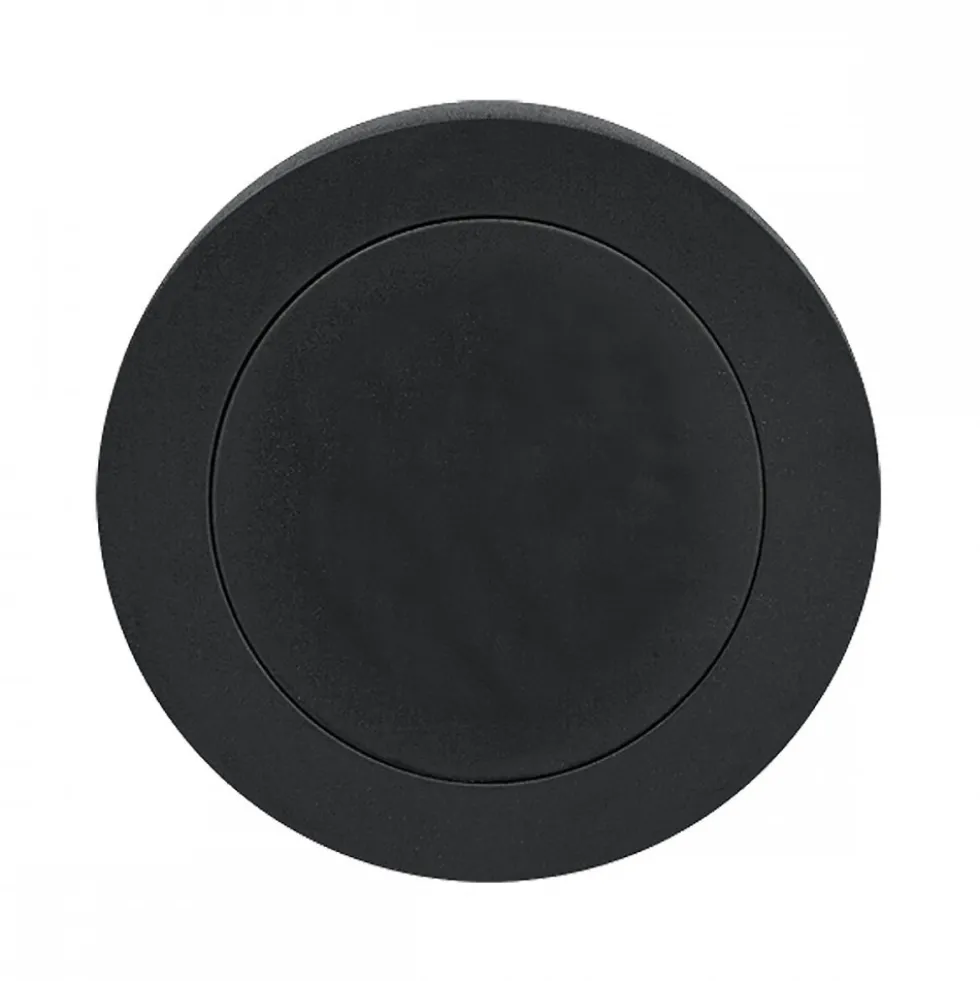 Rosace 3 pièces ronde en inox cosmos noir série EZ1332 bord droit KARCHER DESIGN