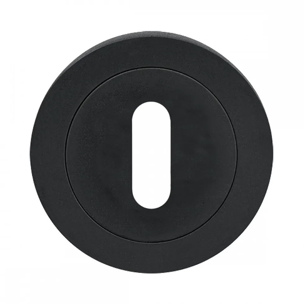 Rosace 3 pièces ronde en inox cosmos noir série EZ1332 bord droit KARCHER DESIGN